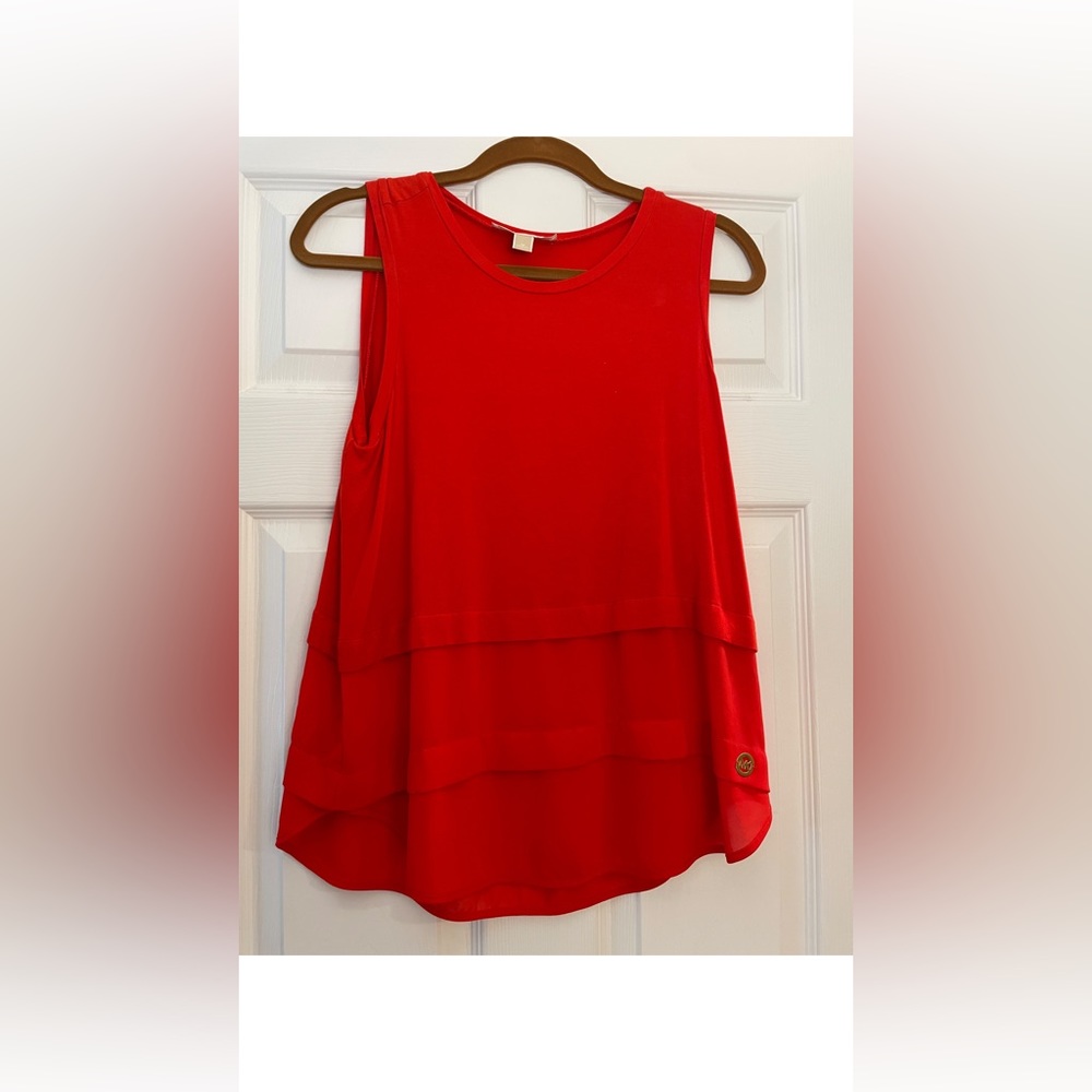 Michael Kors Red Tank Top Size Medium